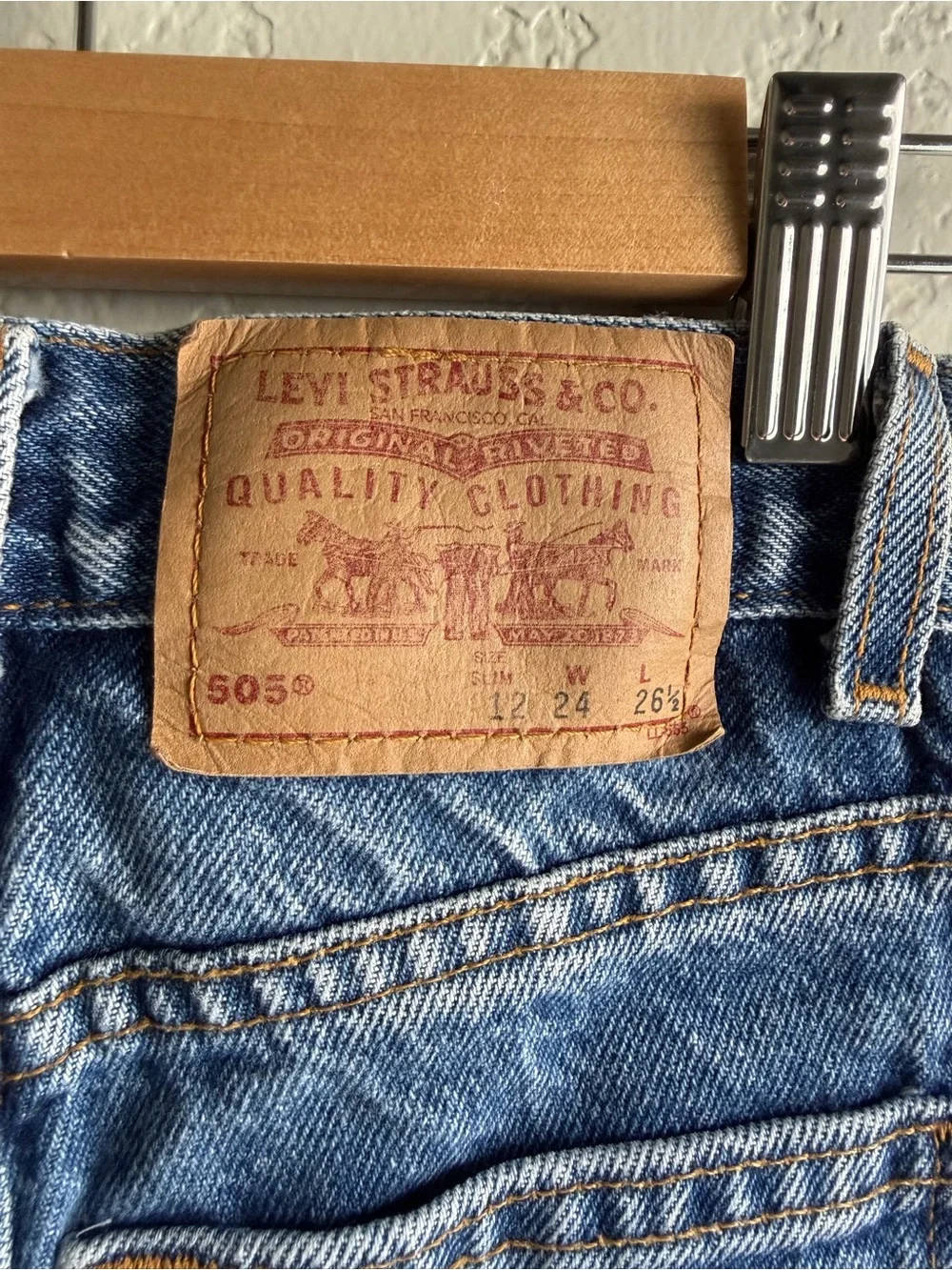 Levi's Classic Straight Leg Jeans in Blue Denim